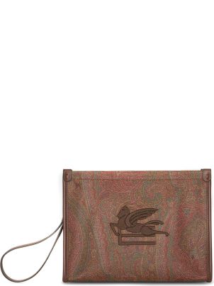 Etro Medium Pouch Paisley Jacquard Fabric | italist, ALWAYS