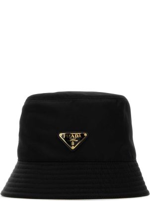 Prada Black Re-nylon Bucket Hat | italist