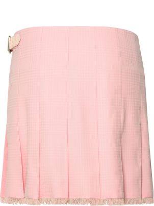 ミニスカート Burberry Pink Wool Mini Skirt Burberry Pink Virgin Wool Miniskirt | italist
