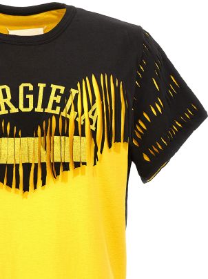 Maison Margiela Décortiqué Fringed T-shirt | Black | FARFETCH