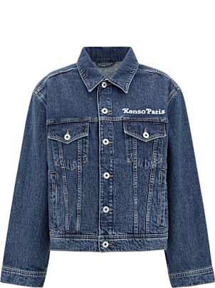 KENZO ケンゾー Maxi print Denim Jacket デニムジャケット Kenzo Maxi Print Denim Jacket | italist