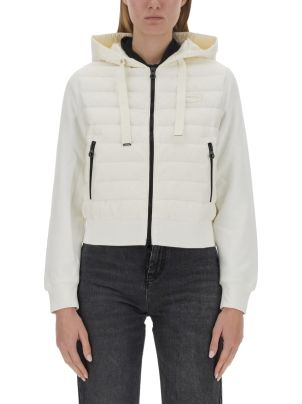 ★DUVETICA★ Cortina Mid Ivory Women's Down Jacket V-24F-VDD Duvetica Belted Hooded Long Down Jacket | italist