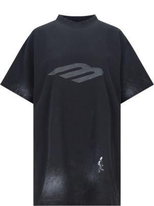 トップス BALENCIAGA Copyright Logo T-shirts Balenciaga New Copyright Medium Fit T-shirt Blue/White Men's