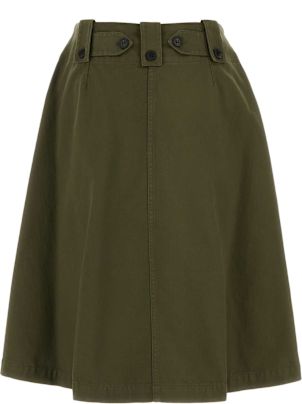 スカート PRADA ARMY GREEN COTTON SKIRT Prada Army Green Cotton Skirt | italist