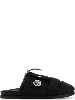スリッポン MONCLER BLACK FABRIC MON POCKET SLIPPERS Moncler Black Fabric Mon Pocket Slippers | italist