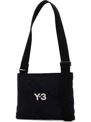 Y-3 Black Fabric Sacoche Crossbody Bag | italist