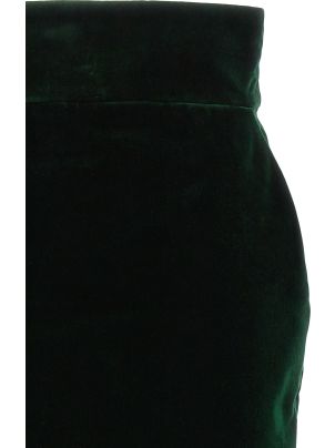 Alexandre Vauthier Velvet Midi Skirt | italist