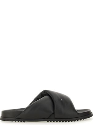 【Rick Owens】ゲスレザースライド Rick Owens Shoes for Men