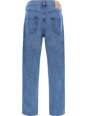 デニム・ジーパン PRADA FW25 Prada Cotton Jeans (GFP530SOOO 164B F0008) Prada low-rise organic-denim Jeans | Blue | FARFETCH