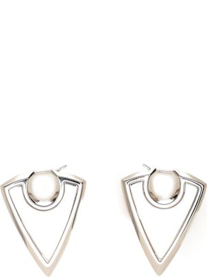 【送料&関税込】Alexander McQueen Arrow Triangle Shape Earri Alexander McQueen Arrow Triangle Shape Earrings | italist