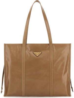 Prada Camel Leather Shopping Bag | italist