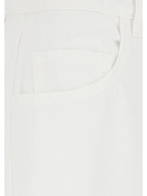 デニム・ジーパン ICON DENIM Women Denim Pants DEBBYPT8652 White Icon Denim 'debby' White Five Pocket Jeans With Logo Patch