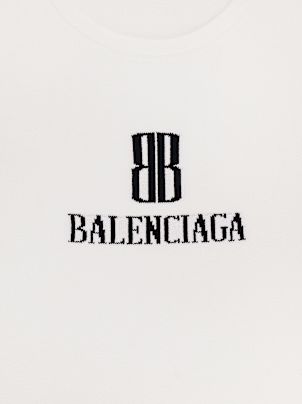 Balenciaga Ribbed Viscose Blend Tank Top | italist