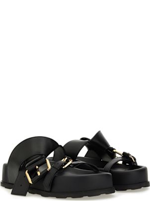 【関税&送料込】Moschino Sandal With Woven Buckle Moschino Sandal With Woven Buckle | italist