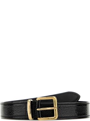ベルト MiuMiu FW25 Black naplak belt (5CC6302DNT F0002) Miu Miu Black Naplak Belt | italist