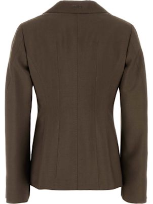 【関税込み】fendi Single-breasted wool blazer Fendi Single-breasted Tailored Blazer | italist