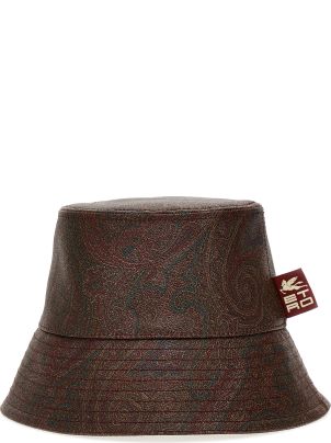 【送料&関税込】Etro Black Version Paisley Bucket Hat In Red Etro Black Version Paisley Bucket Hat In Red | italist