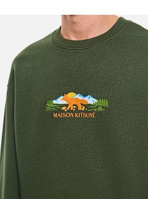 スウェット・トレーナー MAISON KITSUNE OUTDOOR PROFILE FOX COMFORT SWEATSHIRT Maison Kitsuné Outdoor Profile Fox Comfort Sweatshirt