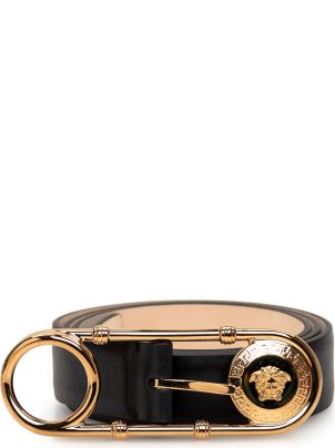 ベルト VERSACE SS25 CINTURA PALAZZO (DCDI145 DVTFNKVO41) Versace Palazzo Empire Black Dial Two Tone Steel Strap Watch