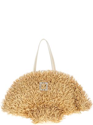 トートバッグ ROGER VIVIER 'Tres Vivier Panier Large' shopping bag Beige Roger Vivier 'Tres Vivier Panier Large' Shopping Bag Tote