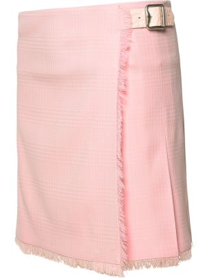 【送料&関税込】Burberry Pink Virgin Wool Miniskirt Burberry Pink Virgin Wool Miniskirt | italist