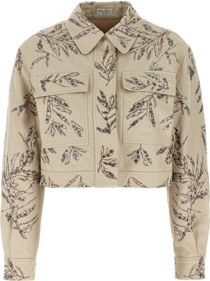 ジャケット BRUNELLO CUCINELLI Women Jackets MH5477288 C169 BEIGE Brunello Cucinelli Beige linen jacket | TheDoubleF