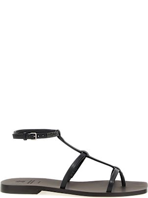 サンダル・ミュール BRUNELLO CUCINELLI Monile Sandals Gray Brunello Cucinelli Monili Strappy Sandals | Neiman Marcus