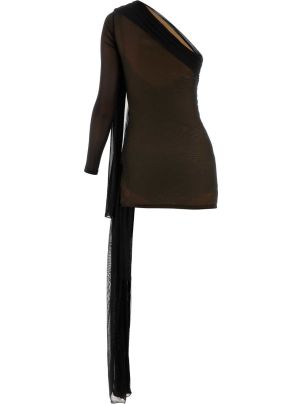 ワンピース DION LEE Black Viscose Blend One-Shoulder Dress Dion Lee Black Viscose Blend One-shoulder Dress | italist