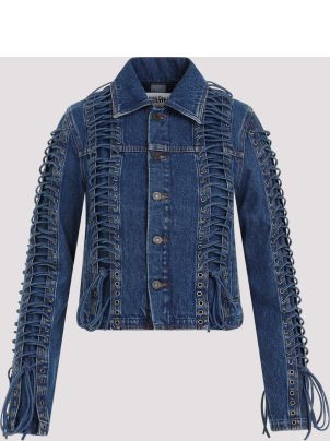 JEAN PAUL GAULTIER レース コルセット デニムジャケット 42 f075e0acc3aefb3bdca10b1c5bc36a