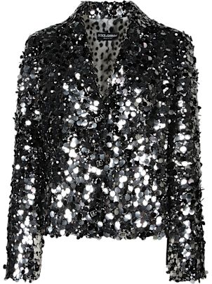 ジャケット DOLCE  GABBANA Women Jackets F296YTFU21E BLACK Single-breasted twill Turlington tuxedo jacket in Black for