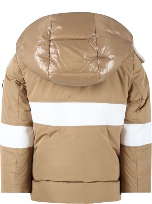 Moncler Beige ''olcay'' Jacket For Boy | italist