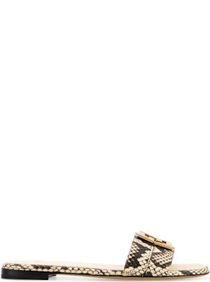 スリッポン FENDI MULTICOLOR LEATHER FENDI FFOLD SLIPPERS Fendi Multicolor leather ffold slippers | The Fashion Square