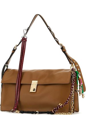 ショルダーバッグ・ポシェット Prada Prada Soft Sound Large Shoulder Bag In Smooth Leather Black Prada Soft Sound large leather shoulder bag with