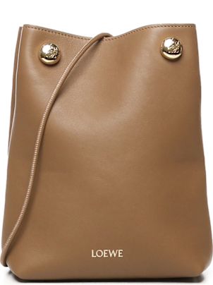 【LOEWE】PEBBLE CLUTCH●CANBSPPX013980 Pebble pouch in smooth calfskin Green - LOEWE