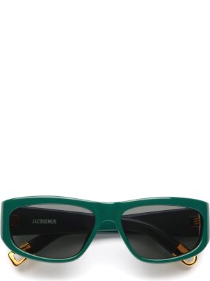 Jacquemus Pilota - Green Sunglasses | italist