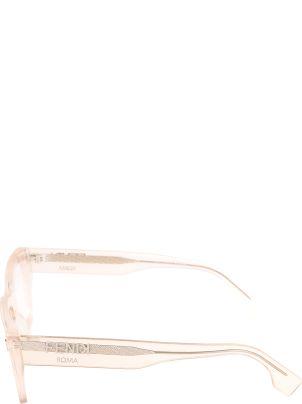 【送料&関税込】Fendi Logo Sided Clear Frame Glasses Fendi Logo Sided Clear Frame Glasses | italist