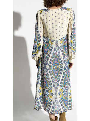 ワンピース ETRO Viscose dress with multicolor print Etro Viscose dress multicolor print long sleeve | The