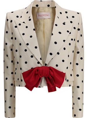 【送料&関税込】Valentino Polka Dot Shantung Blazer Valentino Polka Dot Shantung Blazer | italist