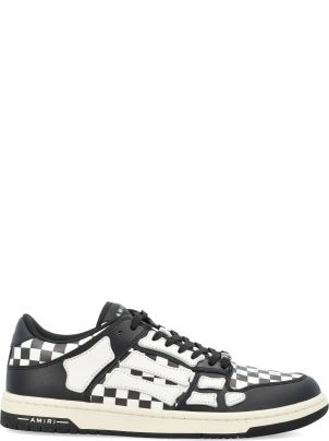 スニーカー AMIRI Men Sneakers AMFOSR1032BLACKWHITE Black Checkered Skel Top Low Sneakers Black And White | The Webster