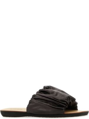 サンダル・ミュール Jil Sander Dark Brown Leather Slippers Jil Sander Dark Brown Leather Slippers | italist
