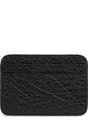 ■Acne Studios■ Logo Leather Card Holder Black CG0262900 CG Acne Studios - Leather card holder - Black