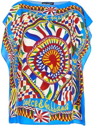 Dolce & Gabbana Silk Carretto-Print Scarf