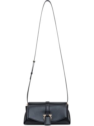 【最終価格】【新品】フェラガモ☆イタリアミュージオ限定　ポーチ フェラガモ ヴァラ レザー サンダル 4 1/2D レディース ブラック