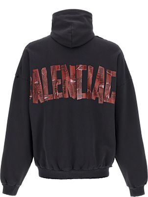 Balenciaga 'grande Security Tape Logo' Hoodie | italist