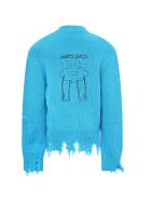 Riccardo Comi Light Blue "happy Day" Cardigan For Kids Riccardo Comi Light Blue "happy Day" Cardigan For Kids - Light Blue