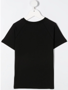 Unisex Kid Black And Gold Logo T-shirt Balmain Unisex Kid Black And Gold Logo T-shirt