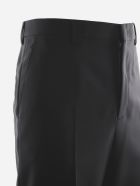 Valentino Basic Trousers Made Of Wool And Mohair Valentino Basic Trousers Made Of Wool And Mohair - Black
