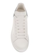 White Oversized Sneakers With Light Blue Suede Spoiler Alexander McQueen White Oversized Sneakers With Light Blue Suede Spoiler - White/dream blue