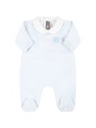 Little Bear Light Blue Babygrow For Baby Girl With Bear Little Bear Light Blue Babygrow For Baby Girl With Bear - Light Blue