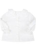 Little Bear White Blouse For Baby Girl Little Bear White Blouse For Baby Girl - White